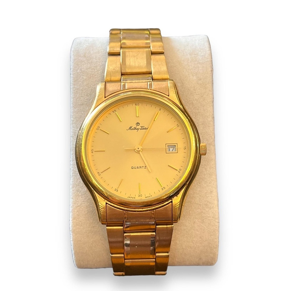 Vintage Mathey Tissot Gold Toned Watch